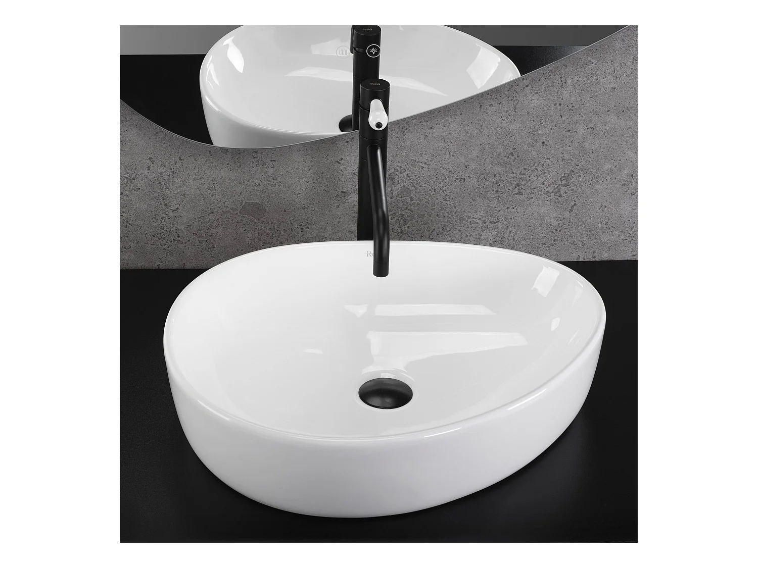 Opzetwastafel Rea Vanila White