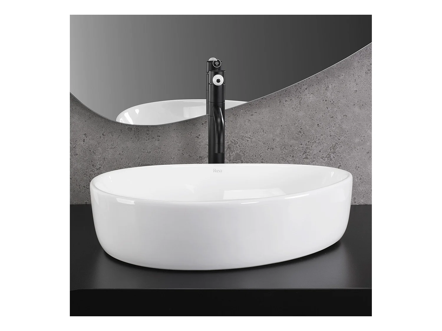 Opzetwastafel Rea Vanila White