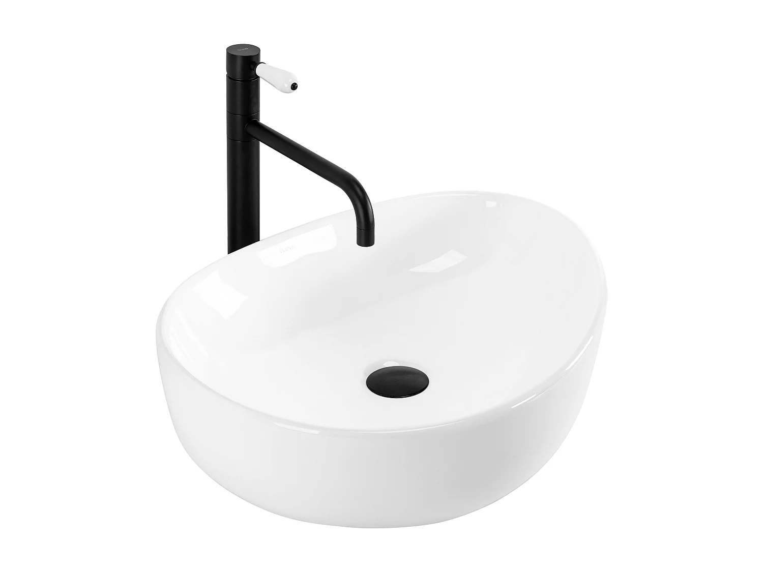 Vasque À Poser Rea Vanila White