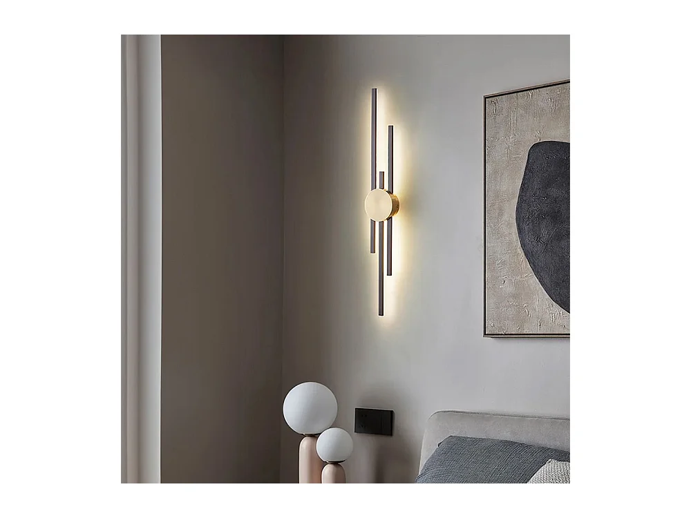 Applique Murale Led Toolight App1437-W Black Gold