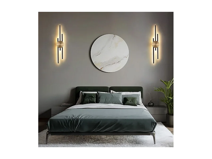 Applique Murale Led Toolight App1437-W Black Gold