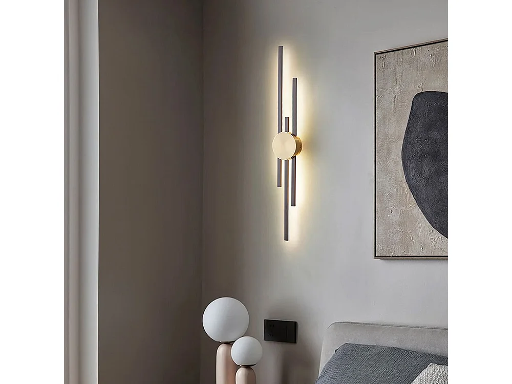 Applique Murale Led Toolight App1437-W Black Gold