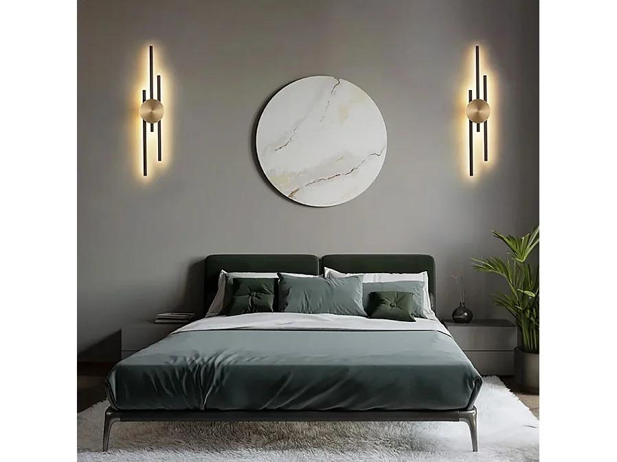 Applique Murale Led Toolight App1437-W Black Gold