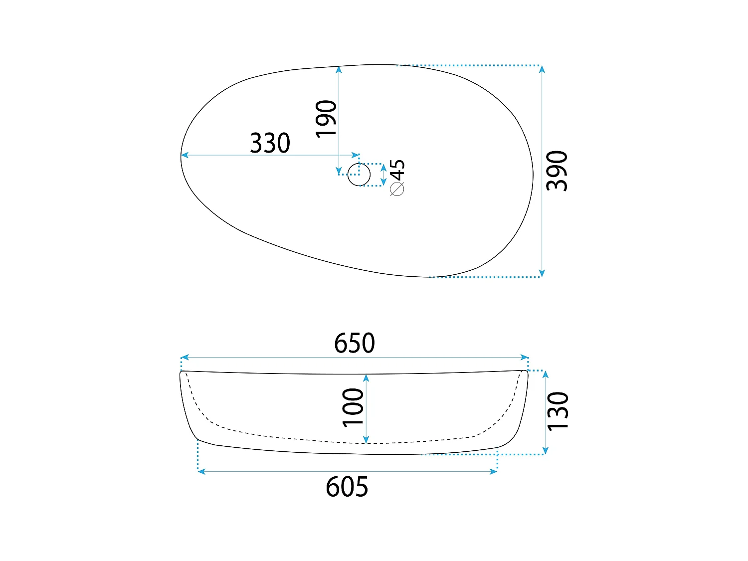 Vasque À Poser Rea Sandra White