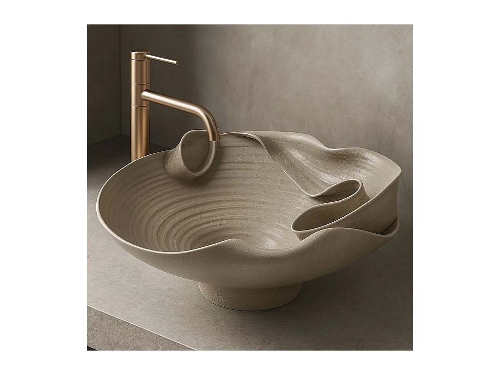 Vasque À Poser Rea Hm-12 Beige