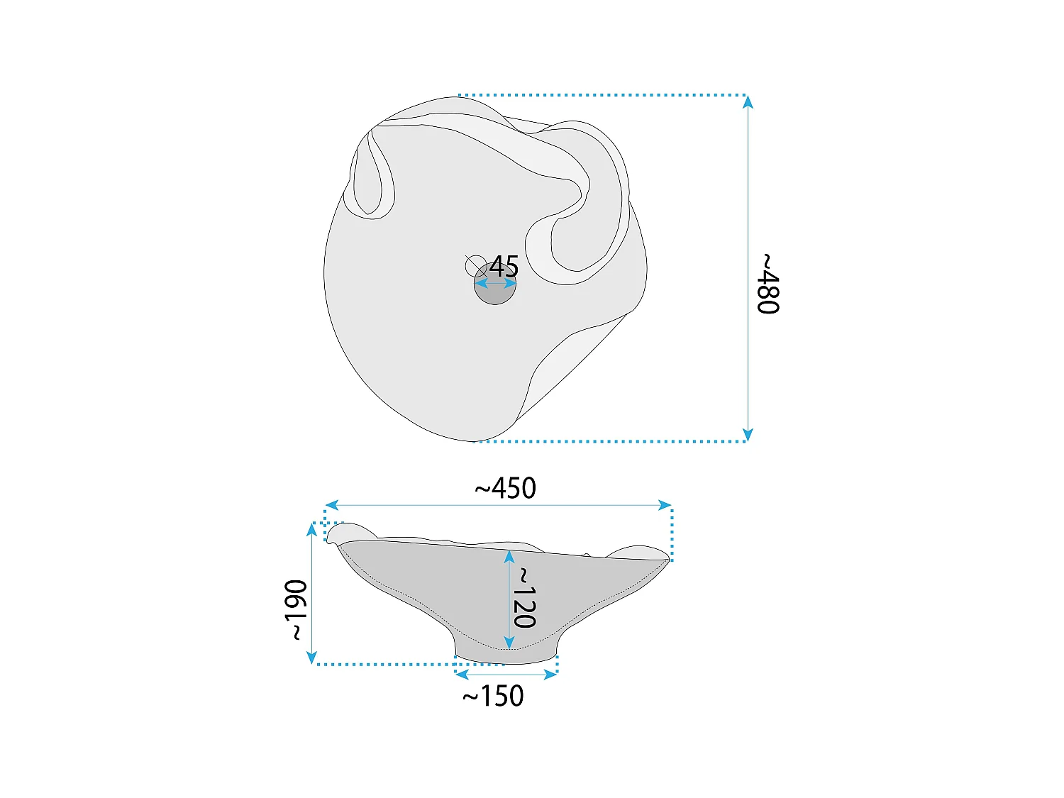 Vasque À Poser Rea Hm-12 Beige