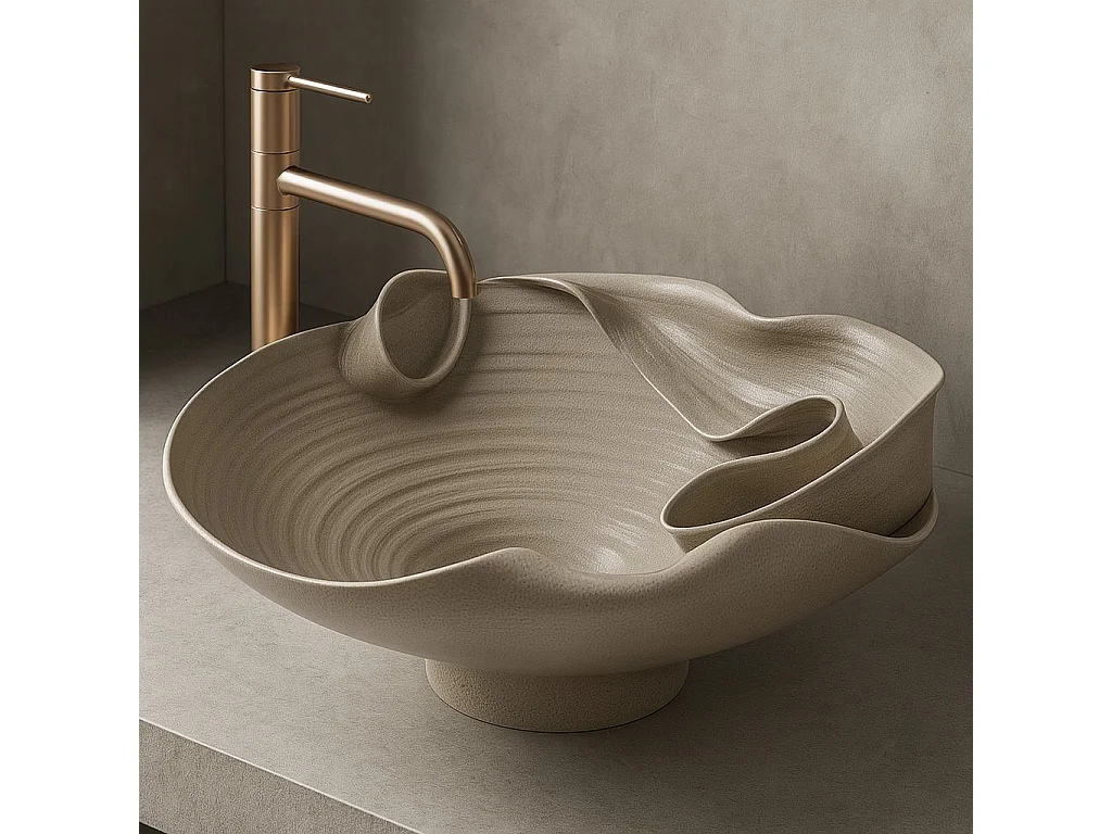 Vasque À Poser Rea Hm-12 Beige