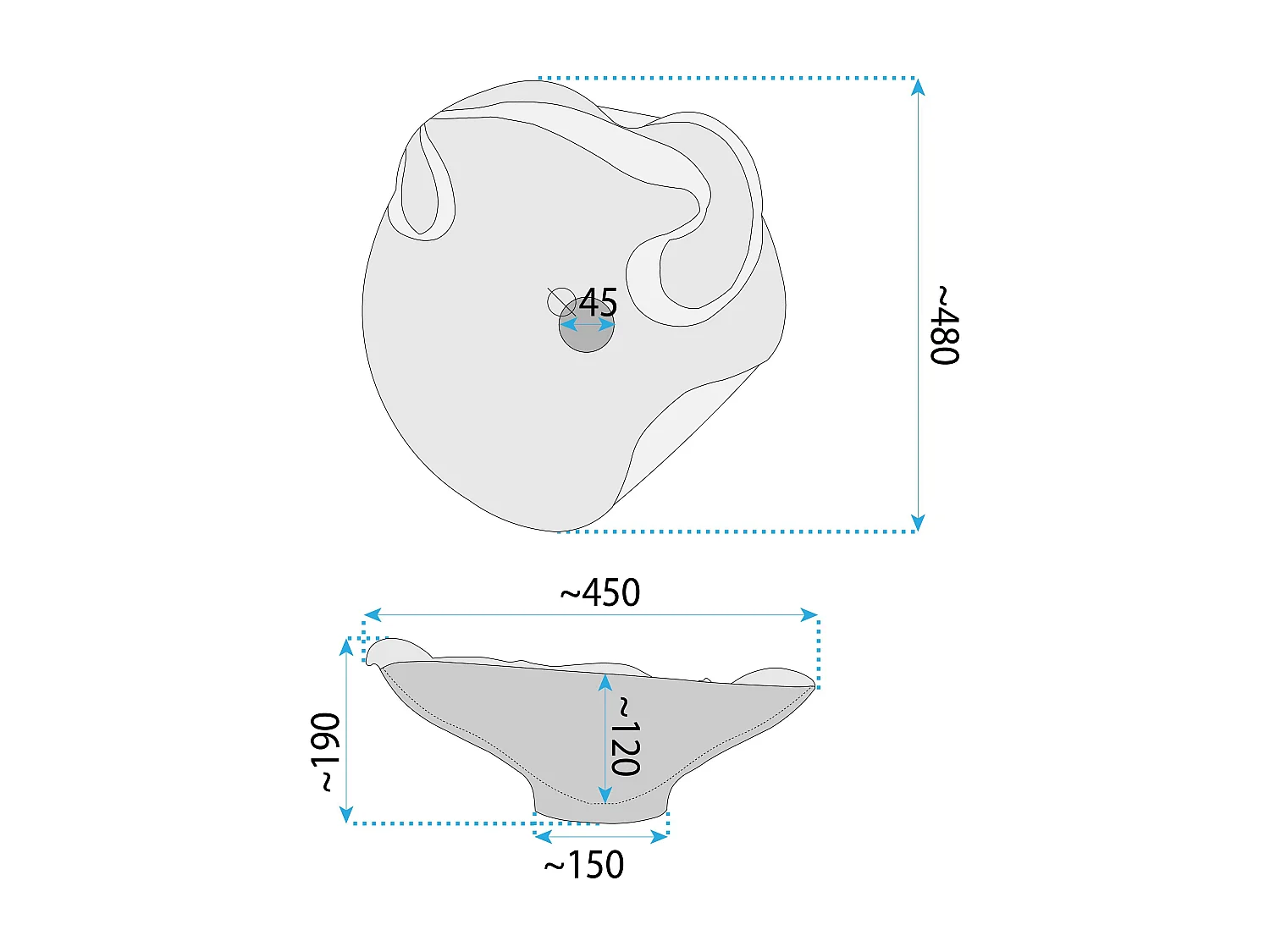 Vasque À Poser Rea Hm-12 Beige