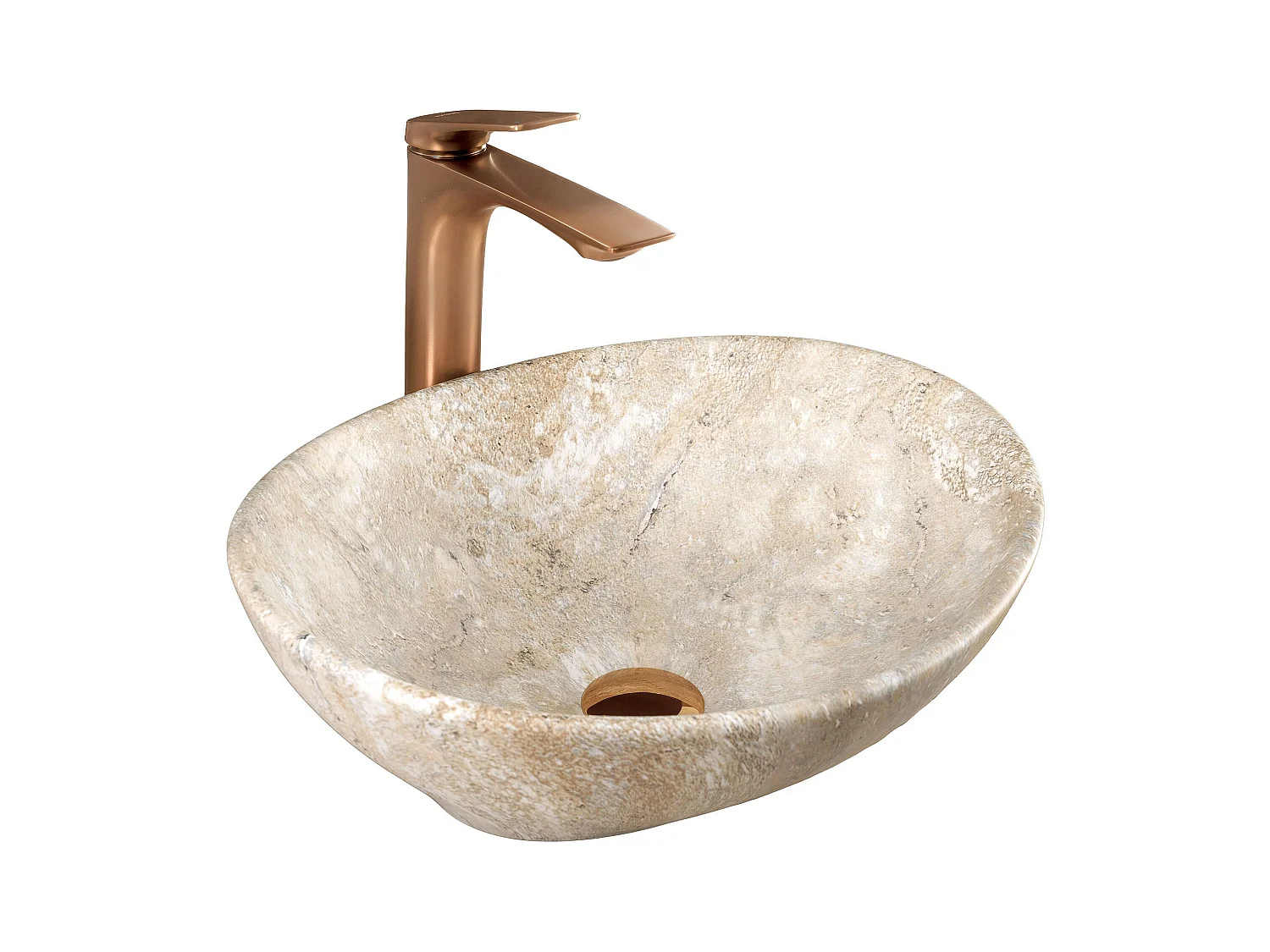 Vasque À Poser Rea Sofia Savana Matt Beige