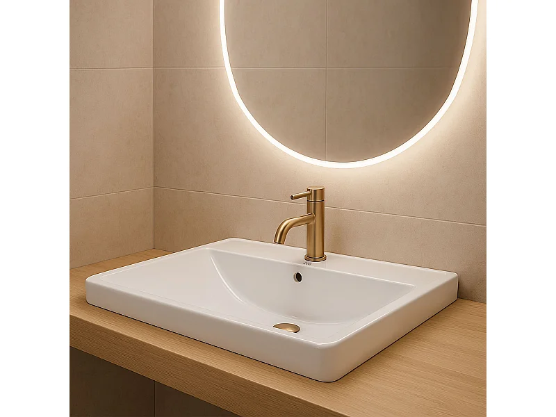 Inbouwwastafel Rea Alisha White