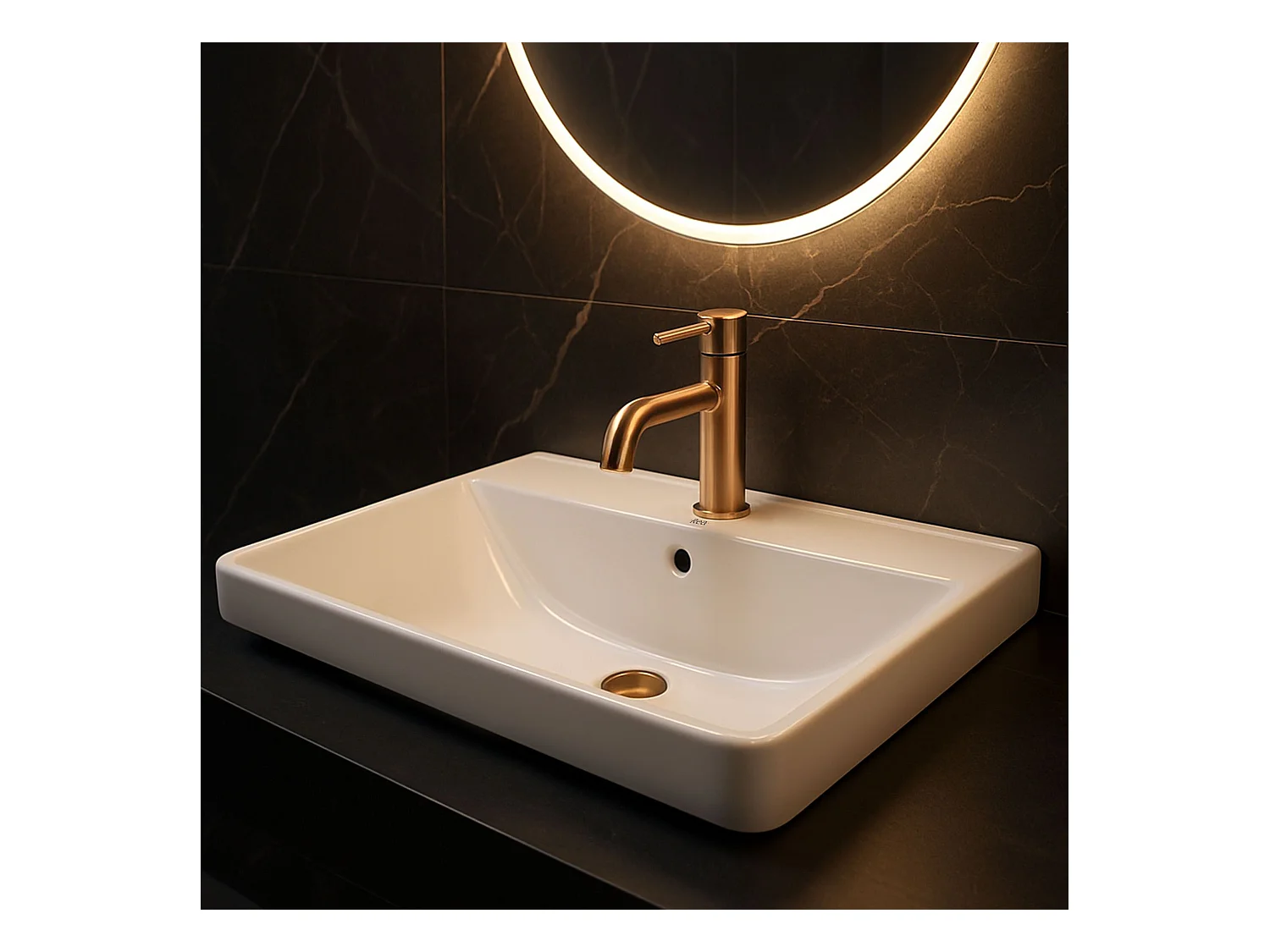 Vasque À Encastrer Rea Alisha White