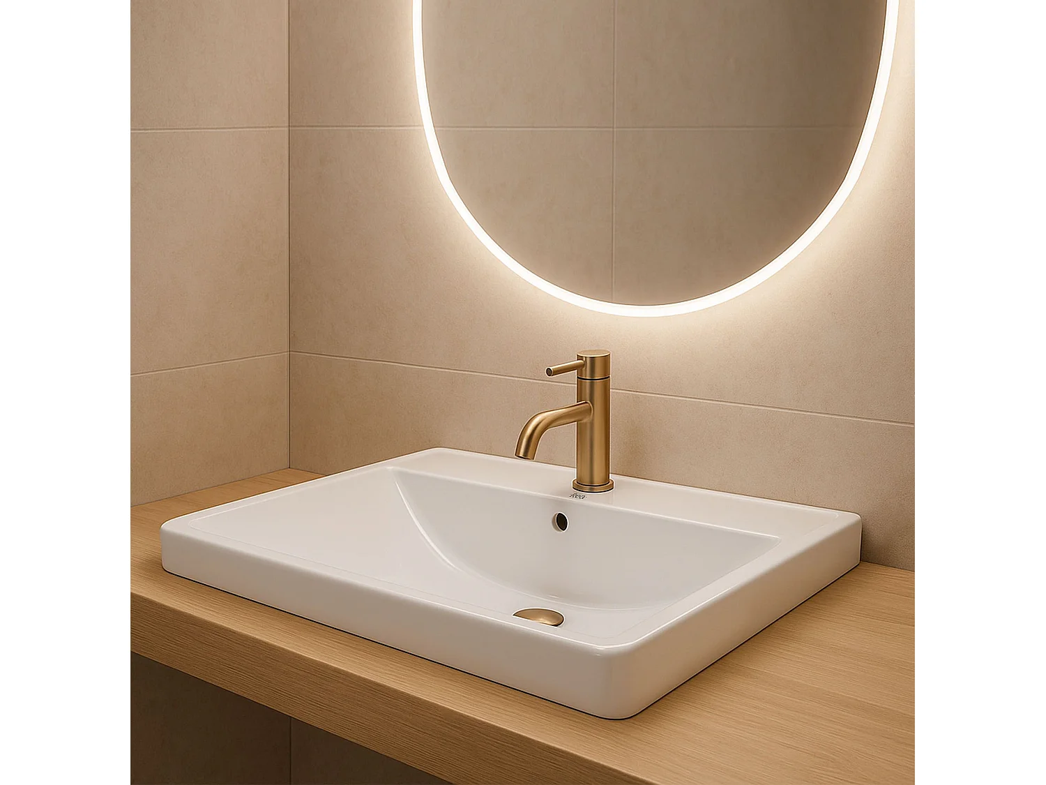 Vasque À Encastrer Rea Alisha White