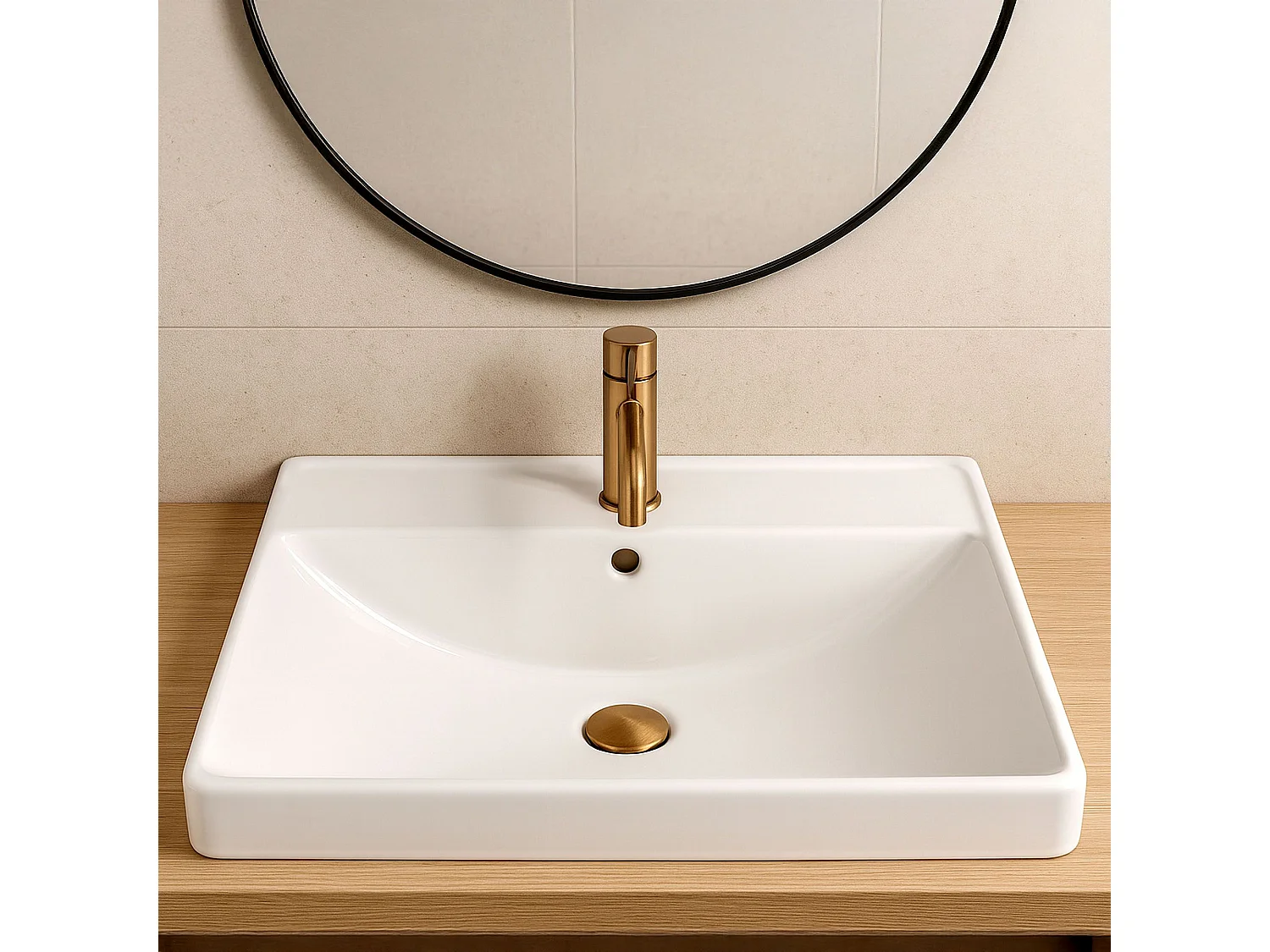 Vasque À Encastrer Rea Alisha White