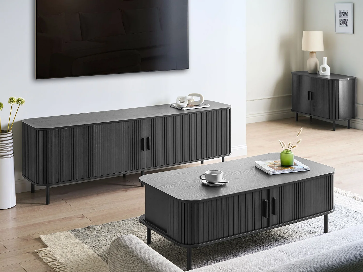 Meuble TV BRADLEY Noir