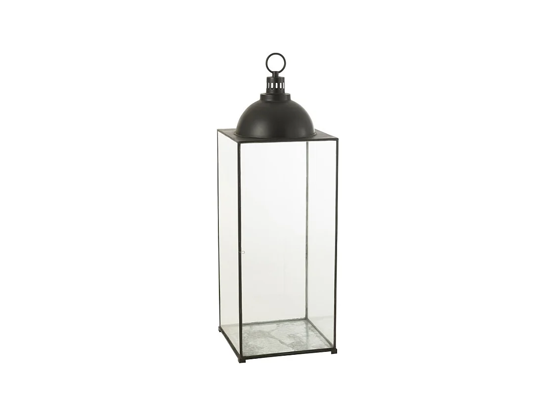 Farol metal negro 41x41x121cm