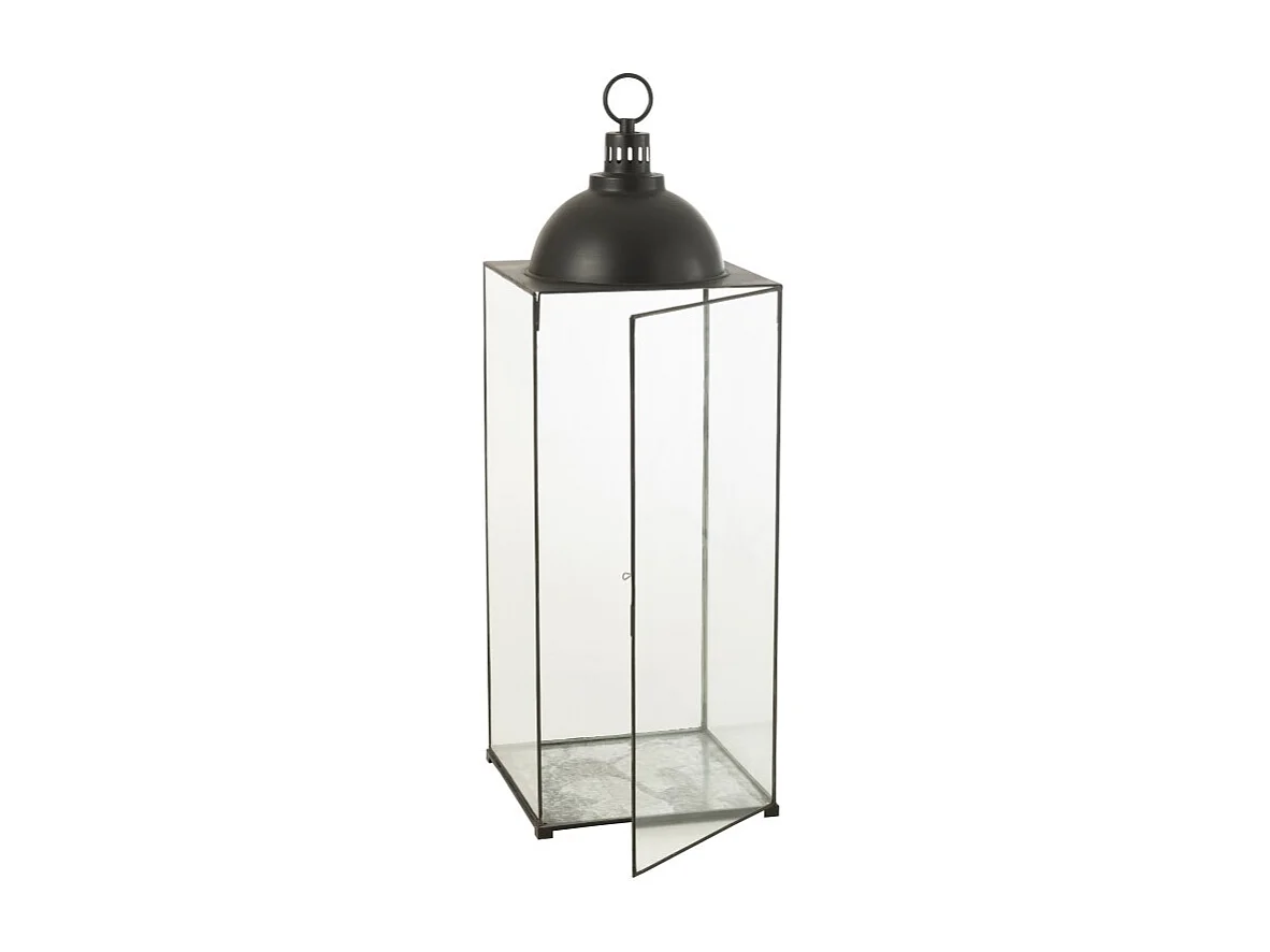 Farol metal negro 41x41x121cm
