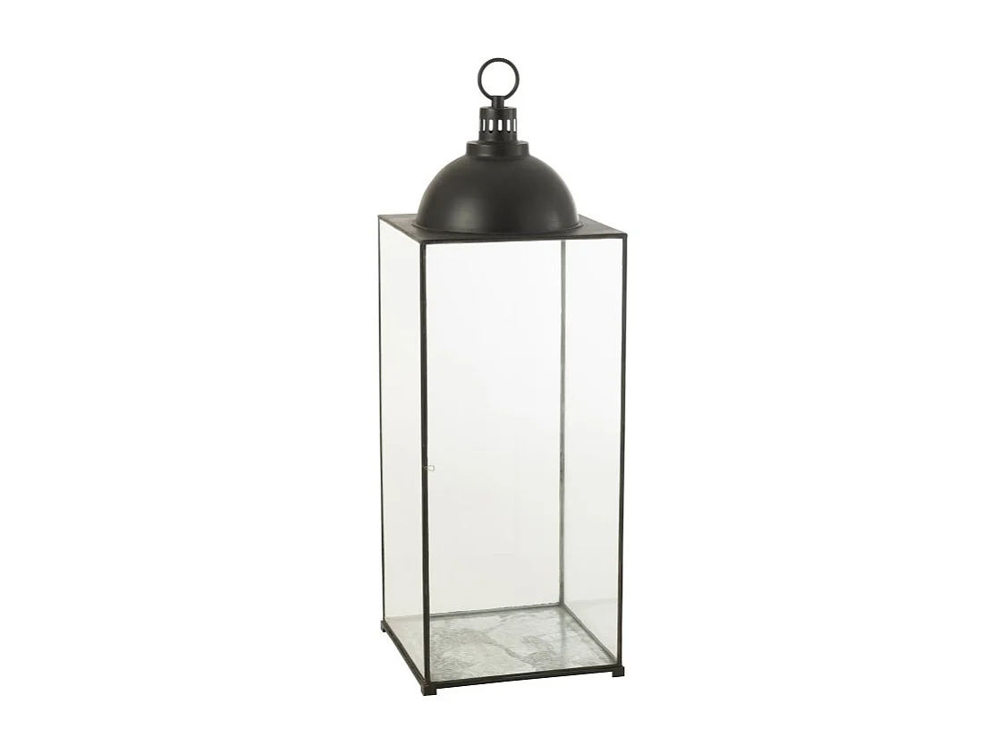 Farol metal negro 41x41x121cm