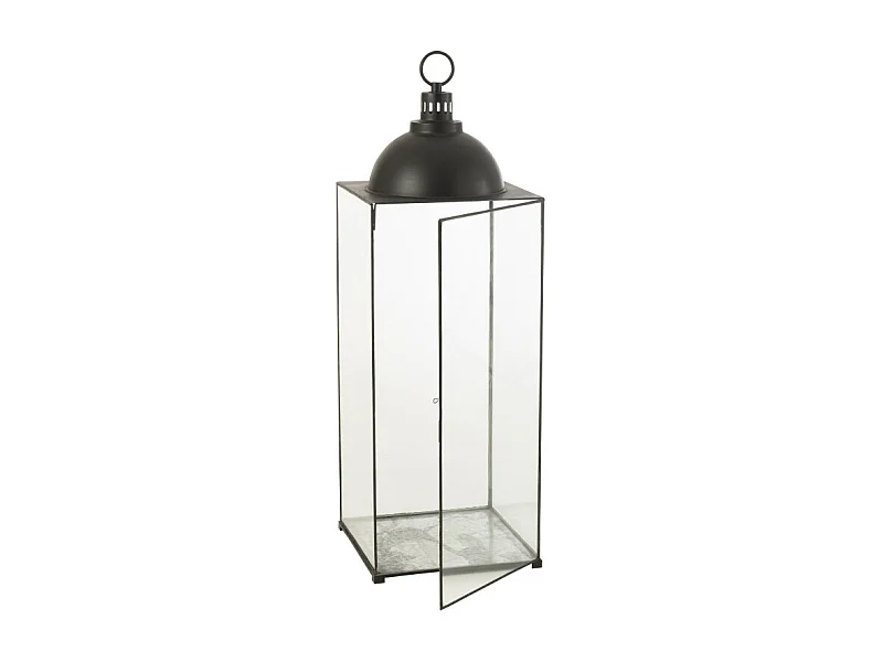 Farol metal negro 41x41x121cm