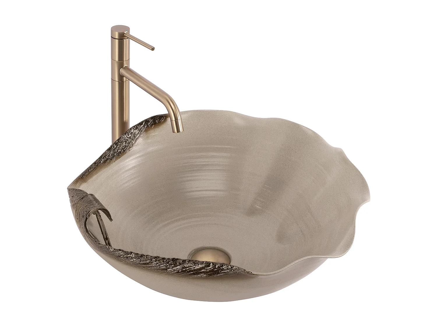 Vasque À Poser Rea Hm-22 Beige