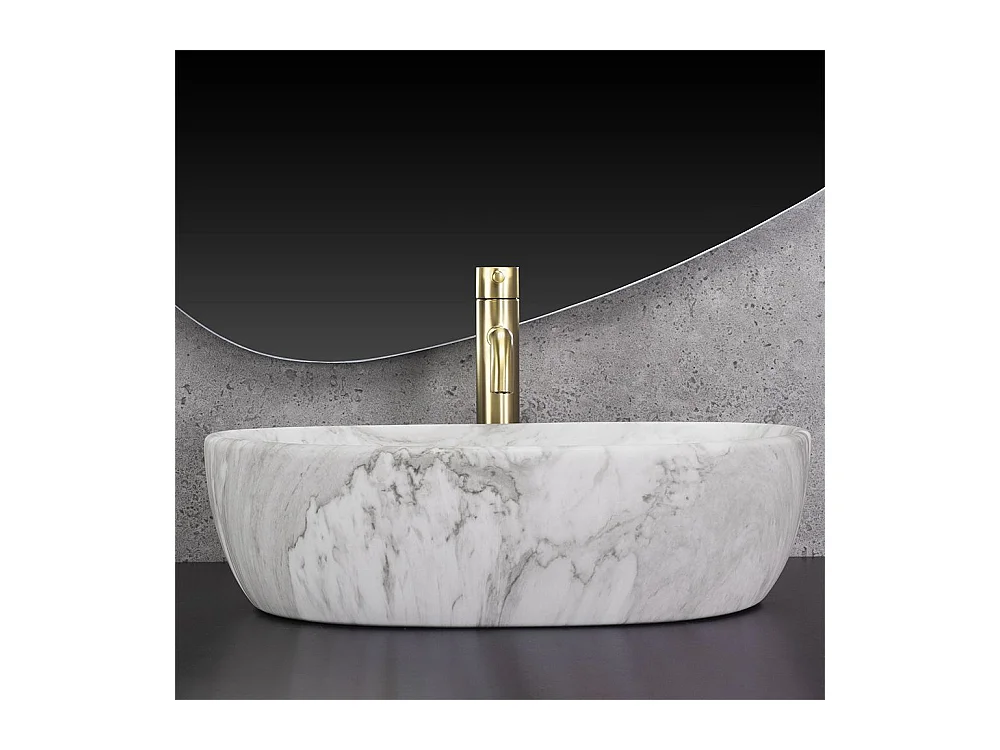 Aufsatzwaschbecken Rea Amelia Ash Matt Beige