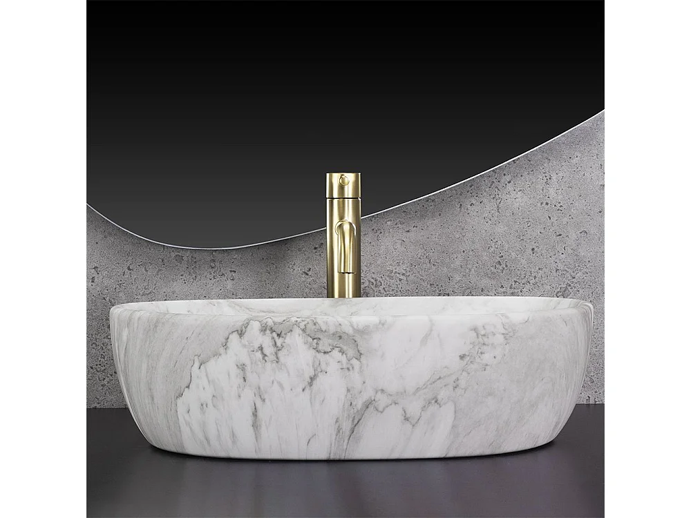 Vasque À Poser Rea Amelia Ash Matt Beige