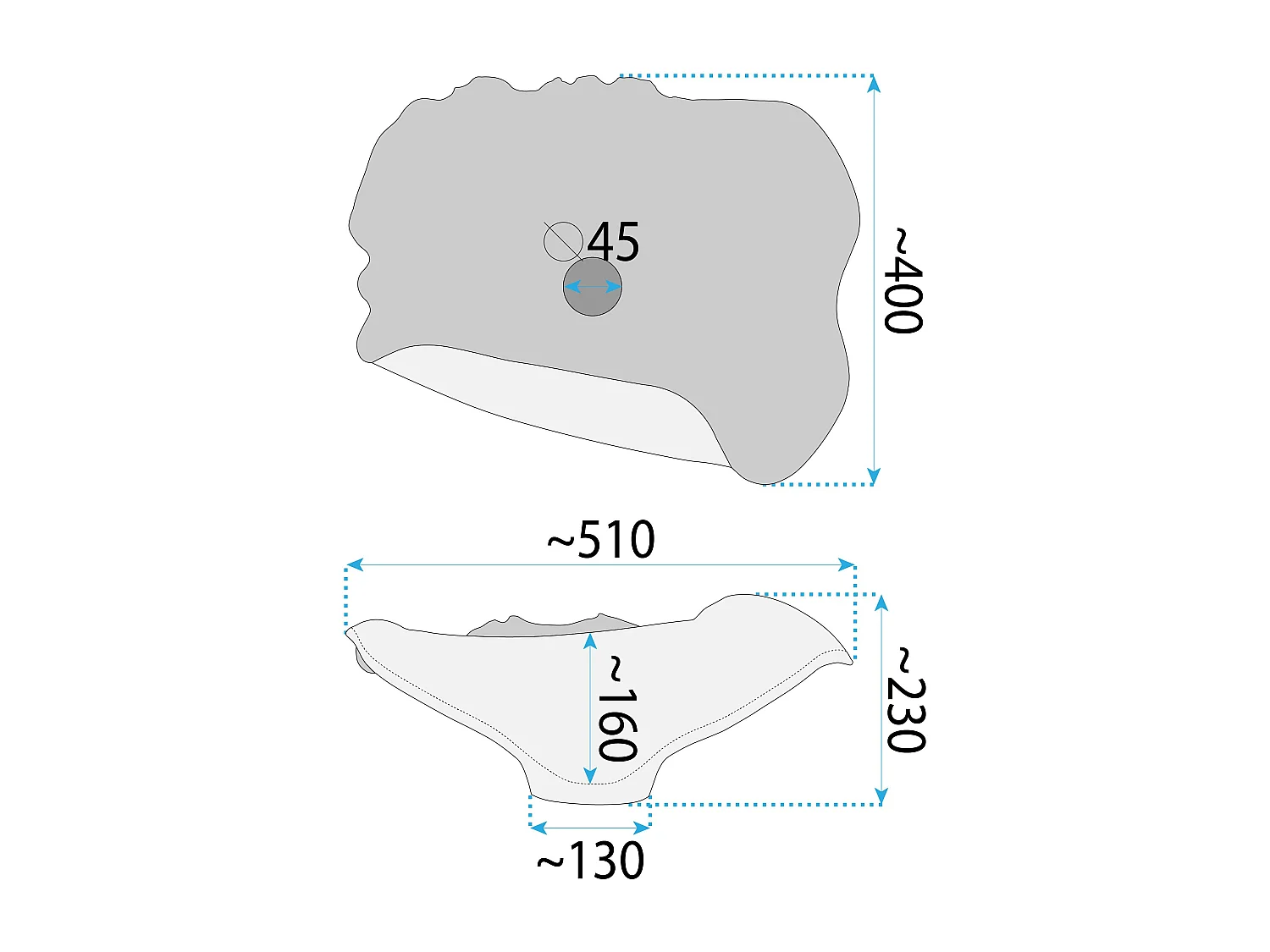 Vasque À Poser Rea Hm-17 Beige