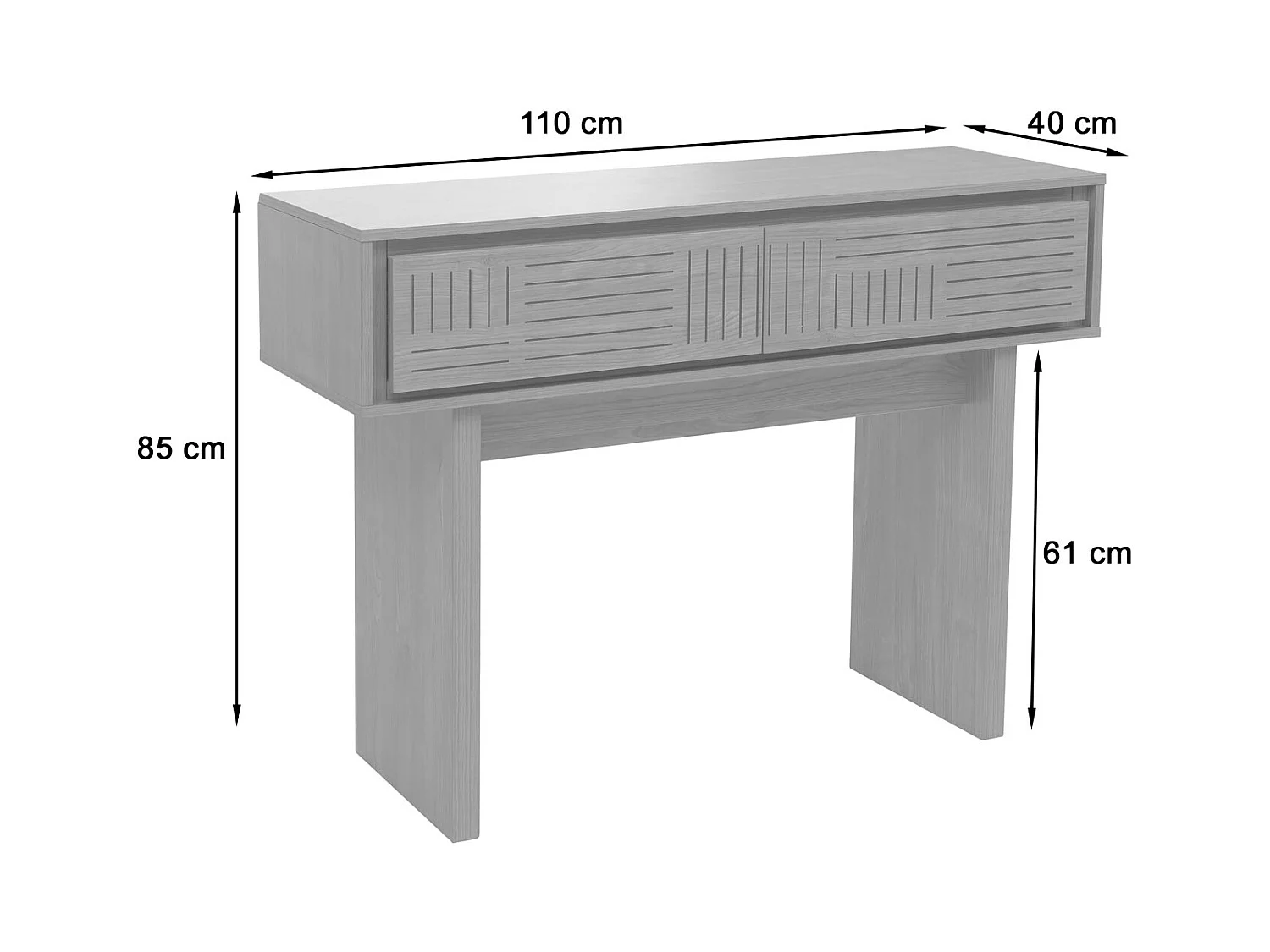 Console MCW-O31,  marron