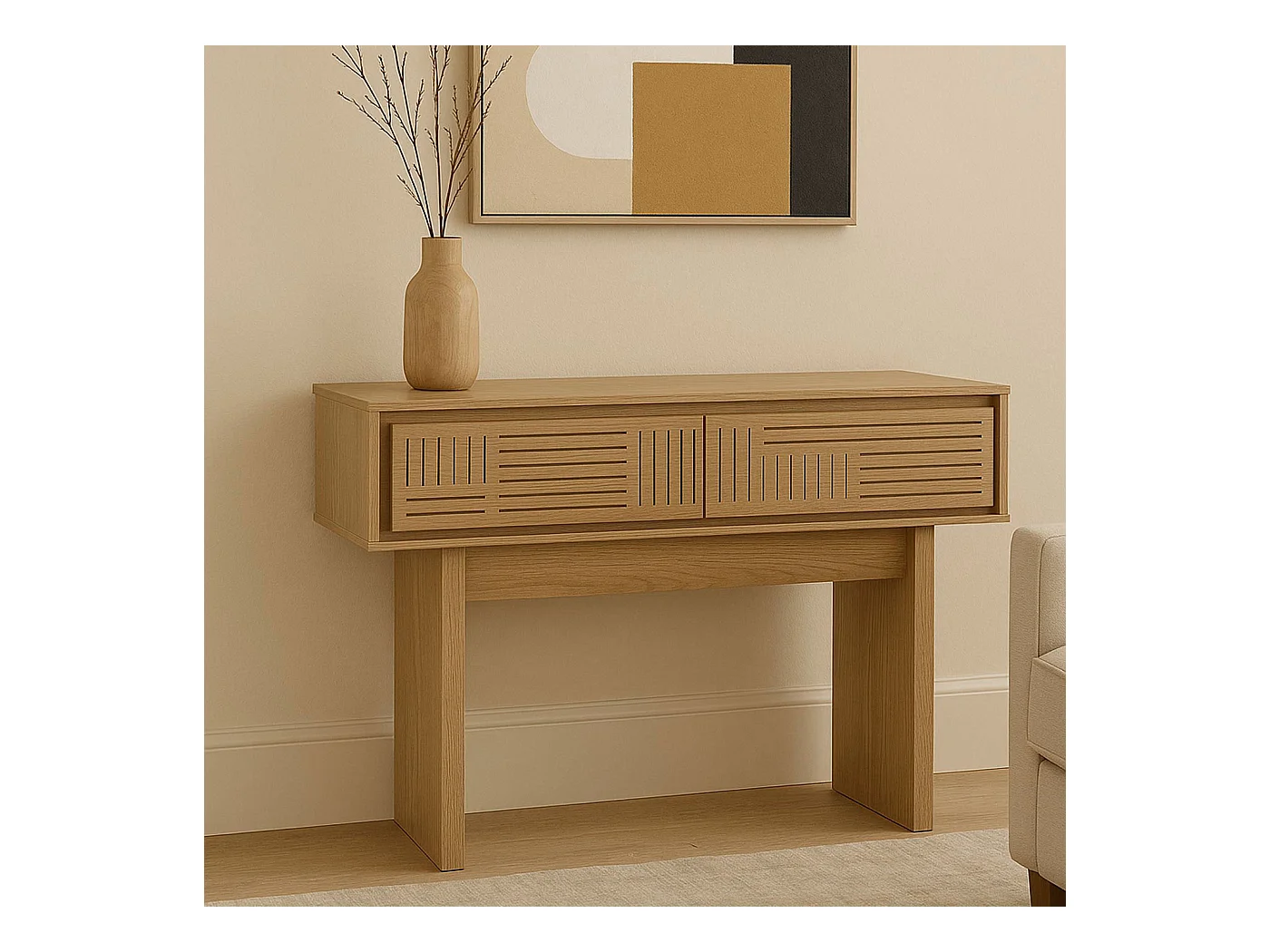Console MCW-O31,  orme naturel