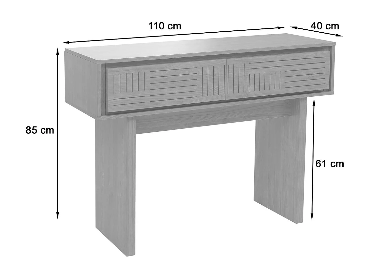 Console MCW-O31,  orme naturel