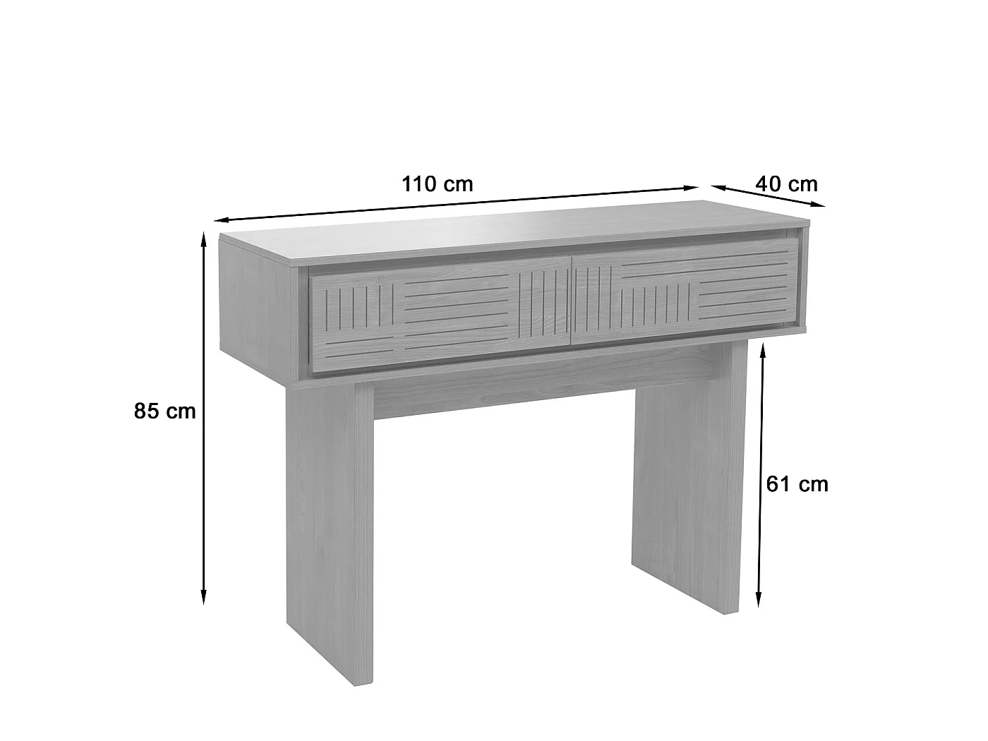 Side table MCW-O31,  natural elm