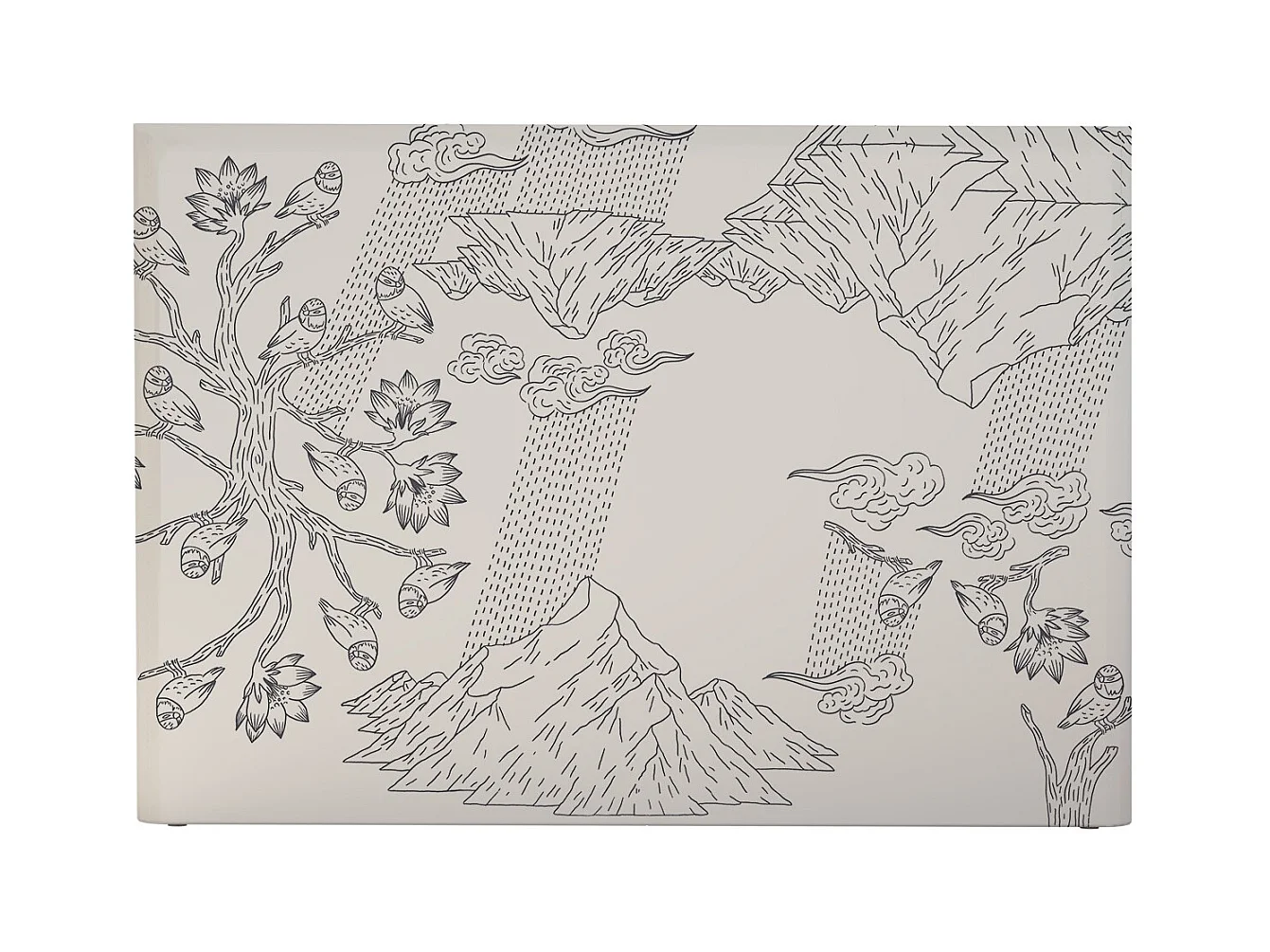 BELLECOUR LITERIE | Tête de lit déhoussable NORVEGE 180x110 cm | Coloris Blanc