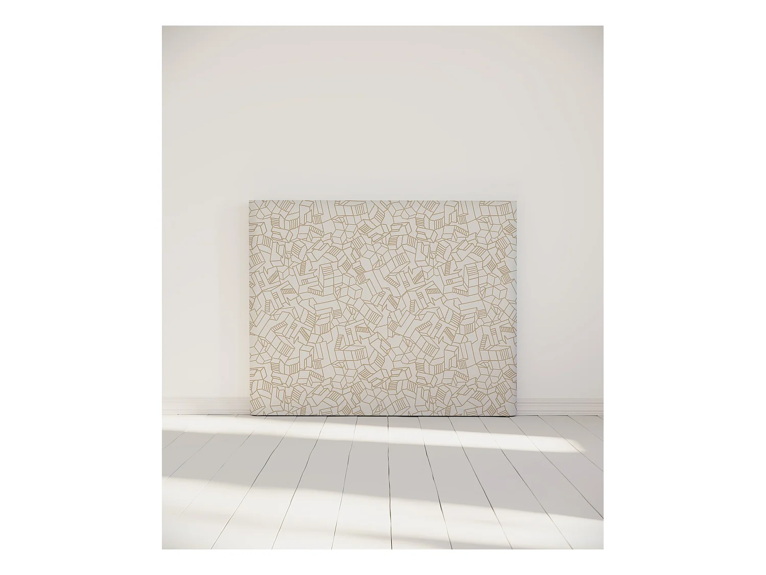 BELLECOUR LITERIE | Tête de lit déhoussable SIMONE 140x110 cm | Coloris Beige