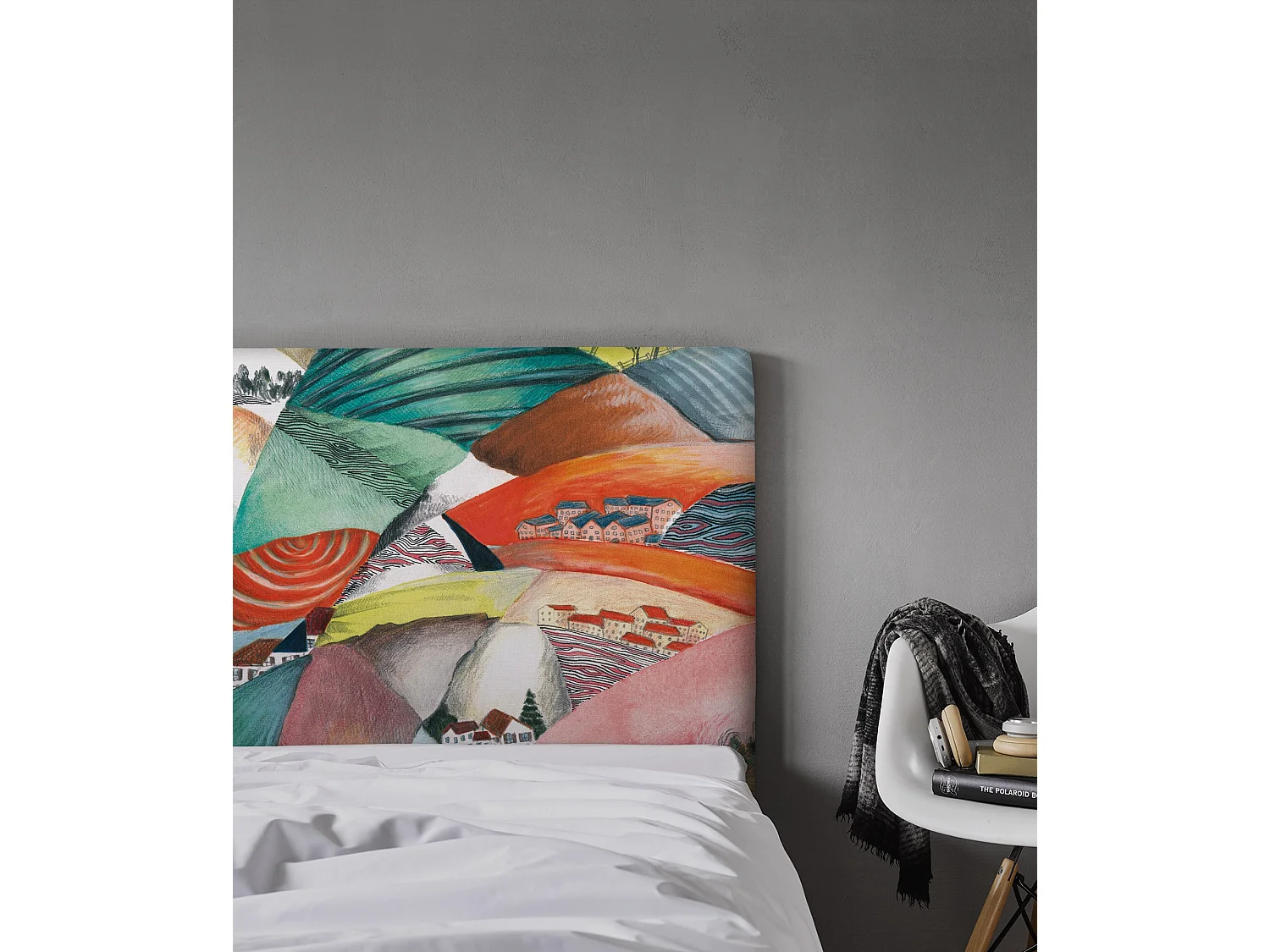 BELLECOUR LITERIE | Tête de lit déhoussable ARLEQUIN 180x110 cm