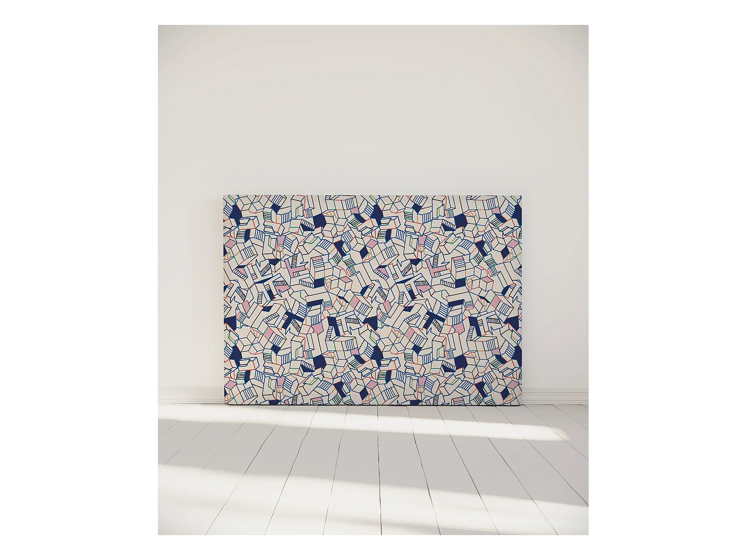 BELLECOUR LITERIE | Tête de lit déhoussable SIMONE 160x110 cm | Coloris Bleu