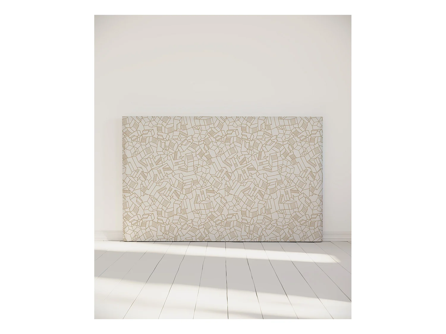 BELLECOUR LITERIE | Tête de lit déhoussable SIMONE 180x110 cm | Coloris Beige