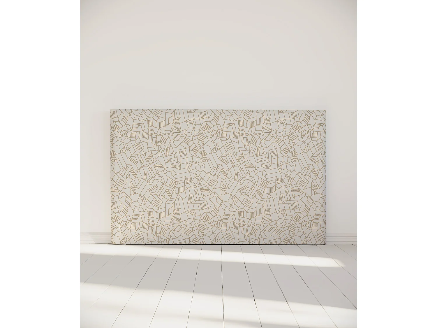 BELLECOUR LITERIE | Tête de lit déhoussable SIMONE 180x110 cm | Coloris Beige
