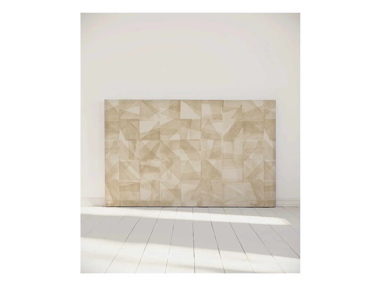 BELLECOUR LITERIE | Tête de lit déhoussable MONA 180x110 cm | Coloris Beige