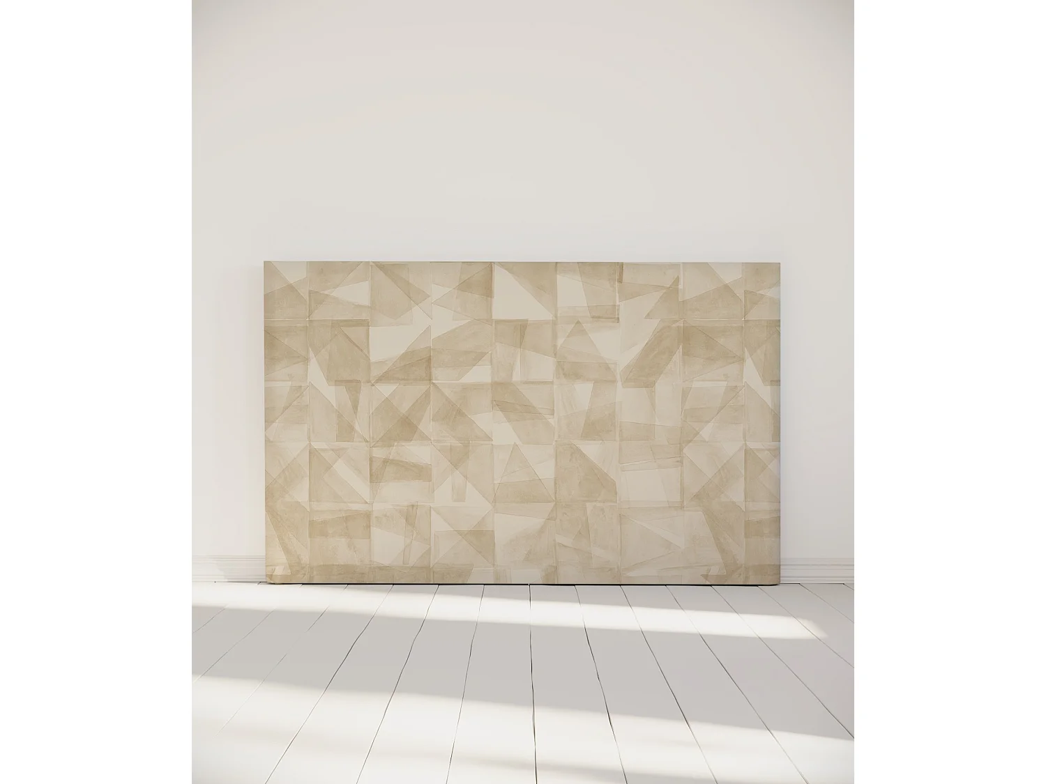 BELLECOUR LITERIE | Tête de lit déhoussable MONA 180x110 cm | Coloris Beige