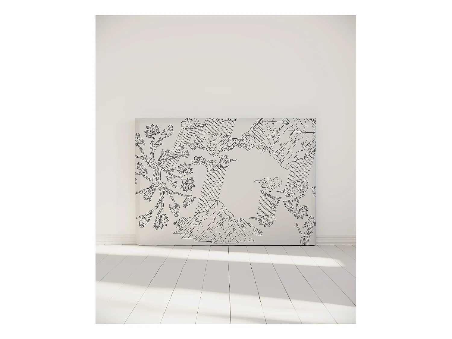 BELLECOUR LITERIE | Tête de lit déhoussable NORVEGE 160x110 cm | Coloris Blanc