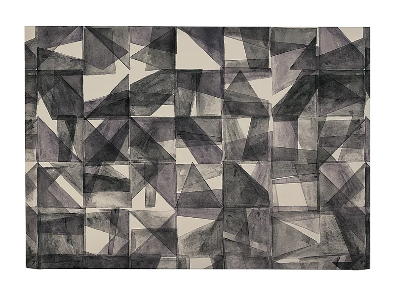 BELLECOUR LITERIE | Tête de lit déhoussable MONA 180x110 cm | Coloris Noir