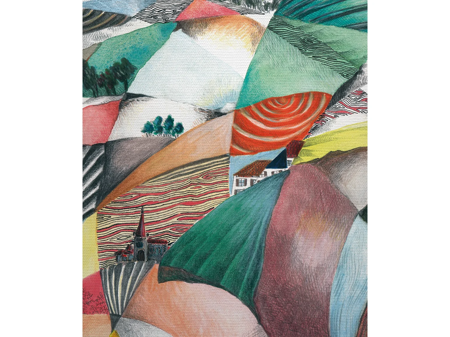 BELLECOUR LITERIE | Tête de lit déhoussable ARLEQUIN 140x110 cm