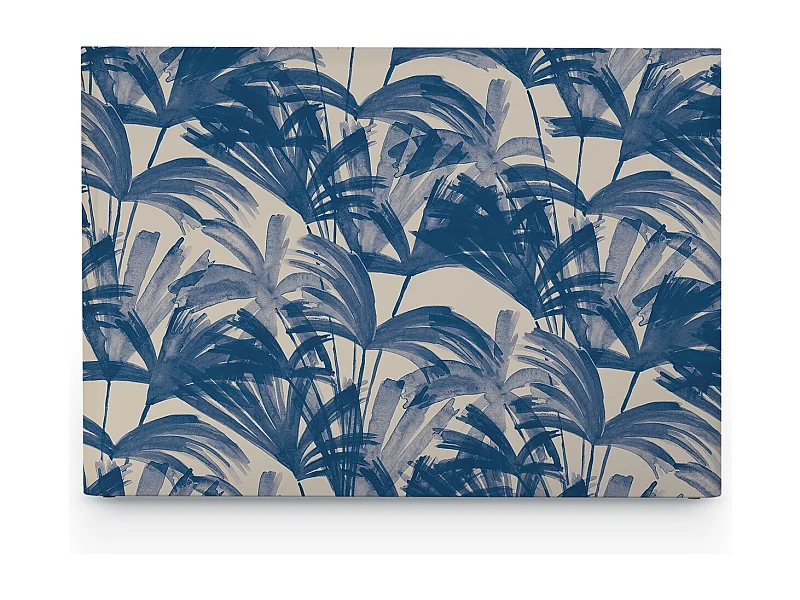 BELLECOUR LITERIE | Tête de lit déhoussable ANNI 180x110 cm | Coloris Bleu