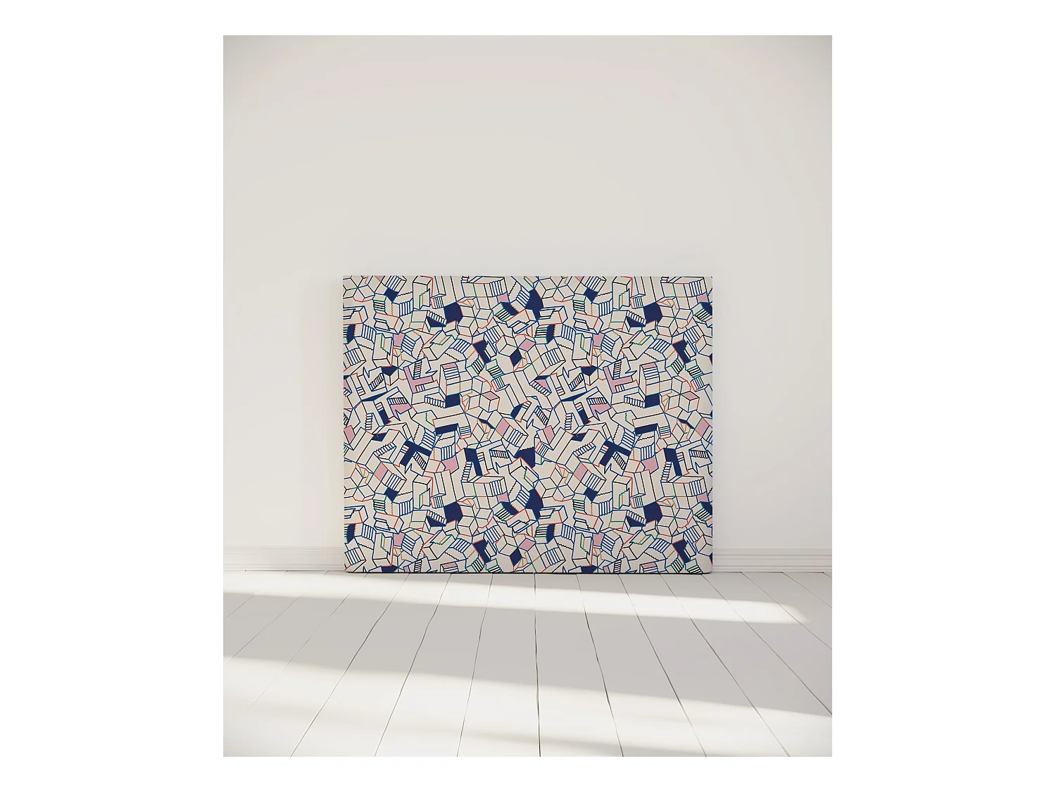 BELLECOUR LITERIE | Tête de lit déhoussable SIMONE 140x110 cm | Coloris Bleu