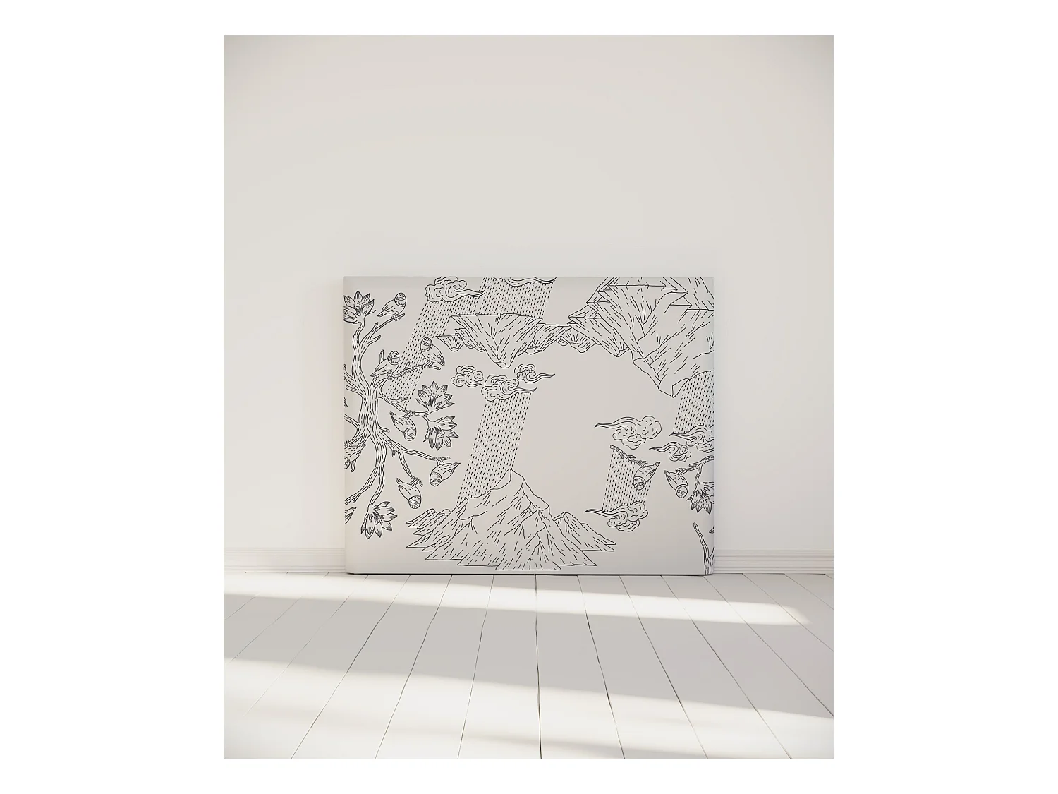 BELLECOUR LITERIE | Tête de lit déhoussable NORVEGE 140x110 cm | Coloris Blanc