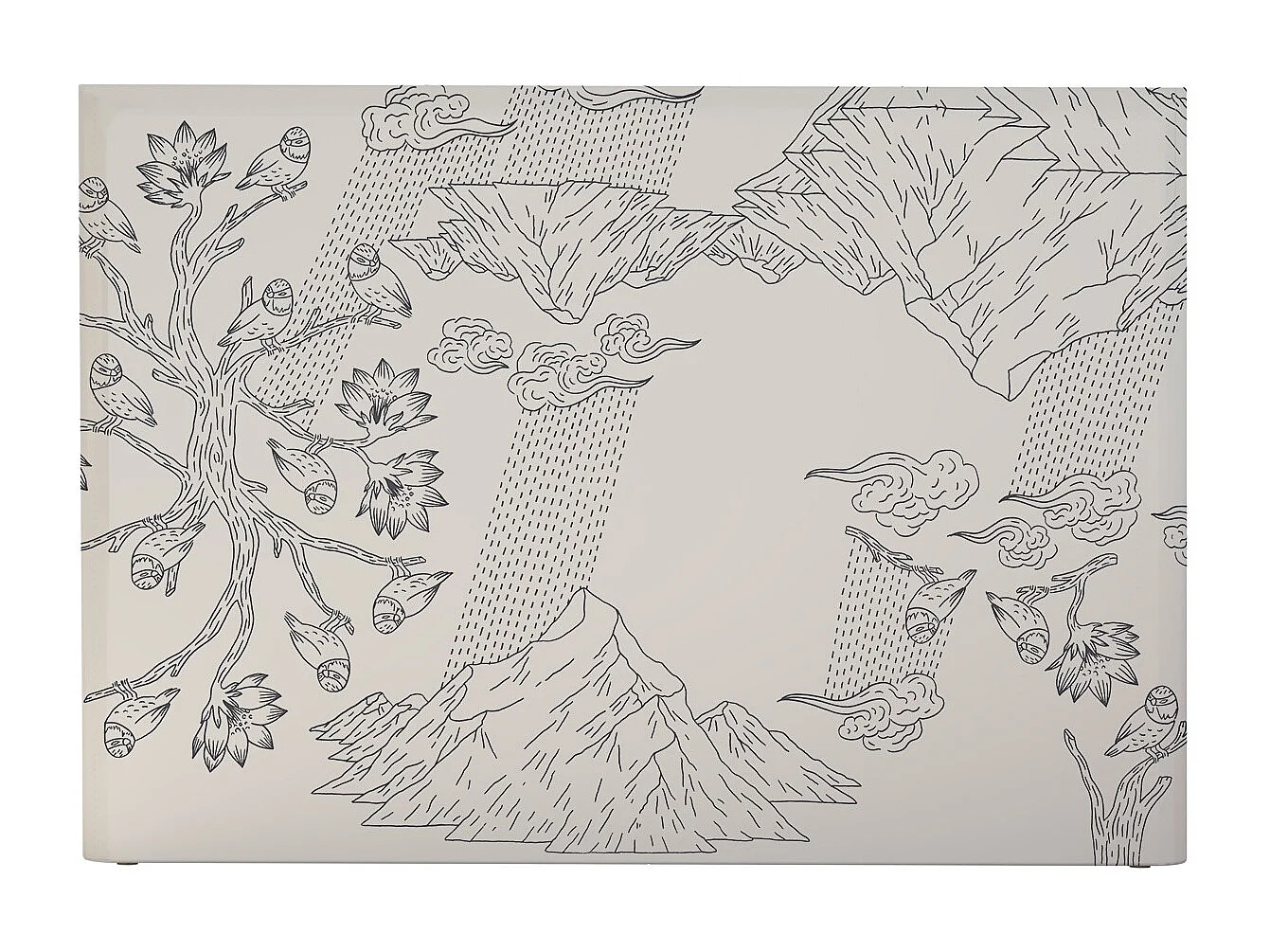 BELLECOUR LITERIE | Tête de lit déhoussable NORVEGE 140x110 cm | Coloris Blanc