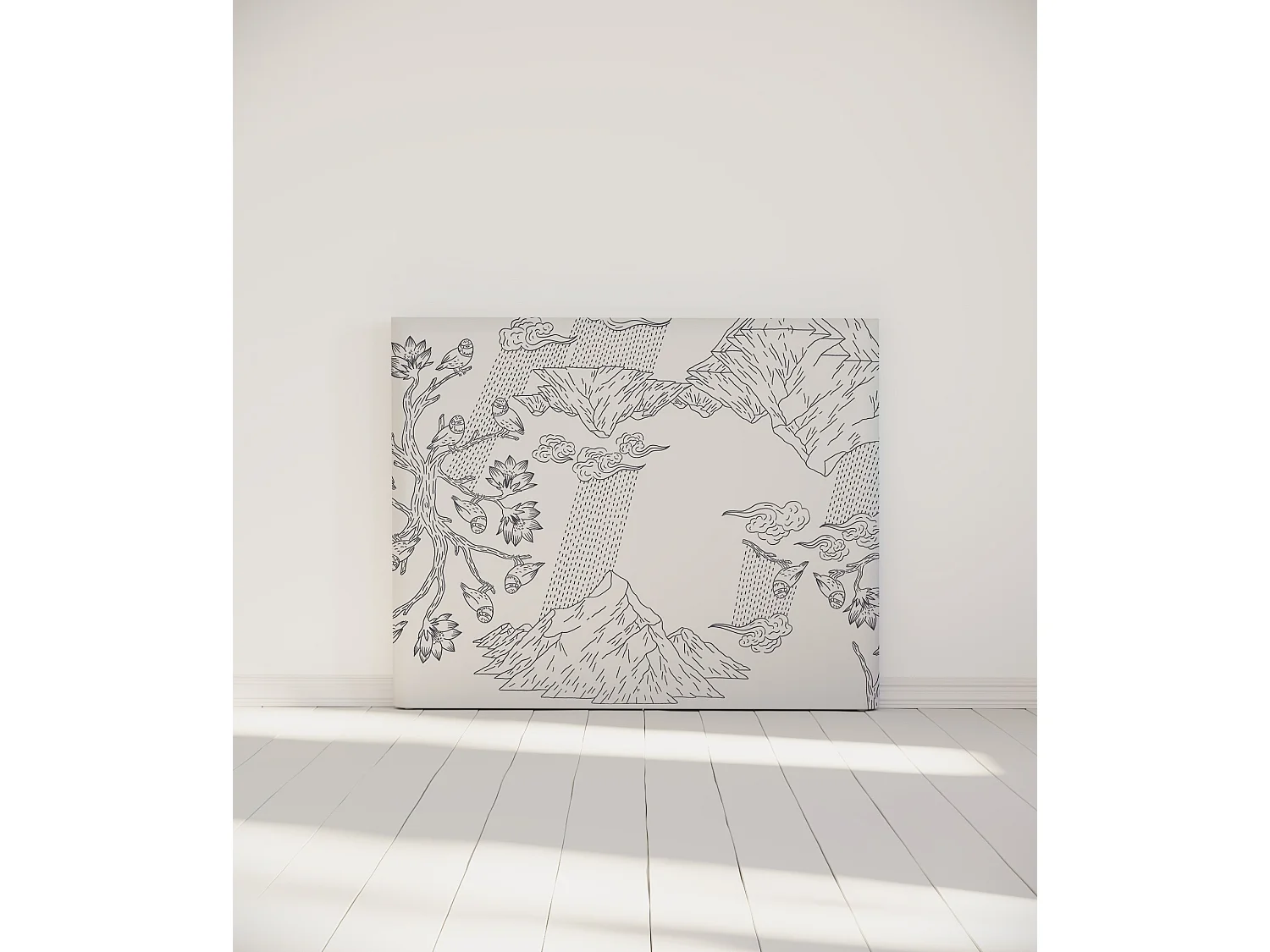 BELLECOUR LITERIE | Tête de lit déhoussable NORVEGE 140x110 cm | Coloris Blanc