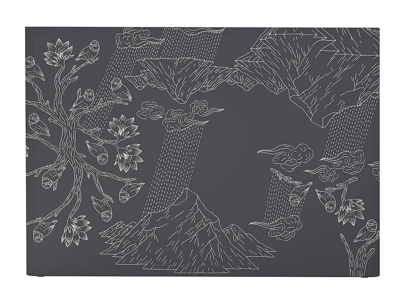 BELLECOUR LITERIE | Tête de lit déhoussable NORVEGE 160x110 cm | Coloris Gris