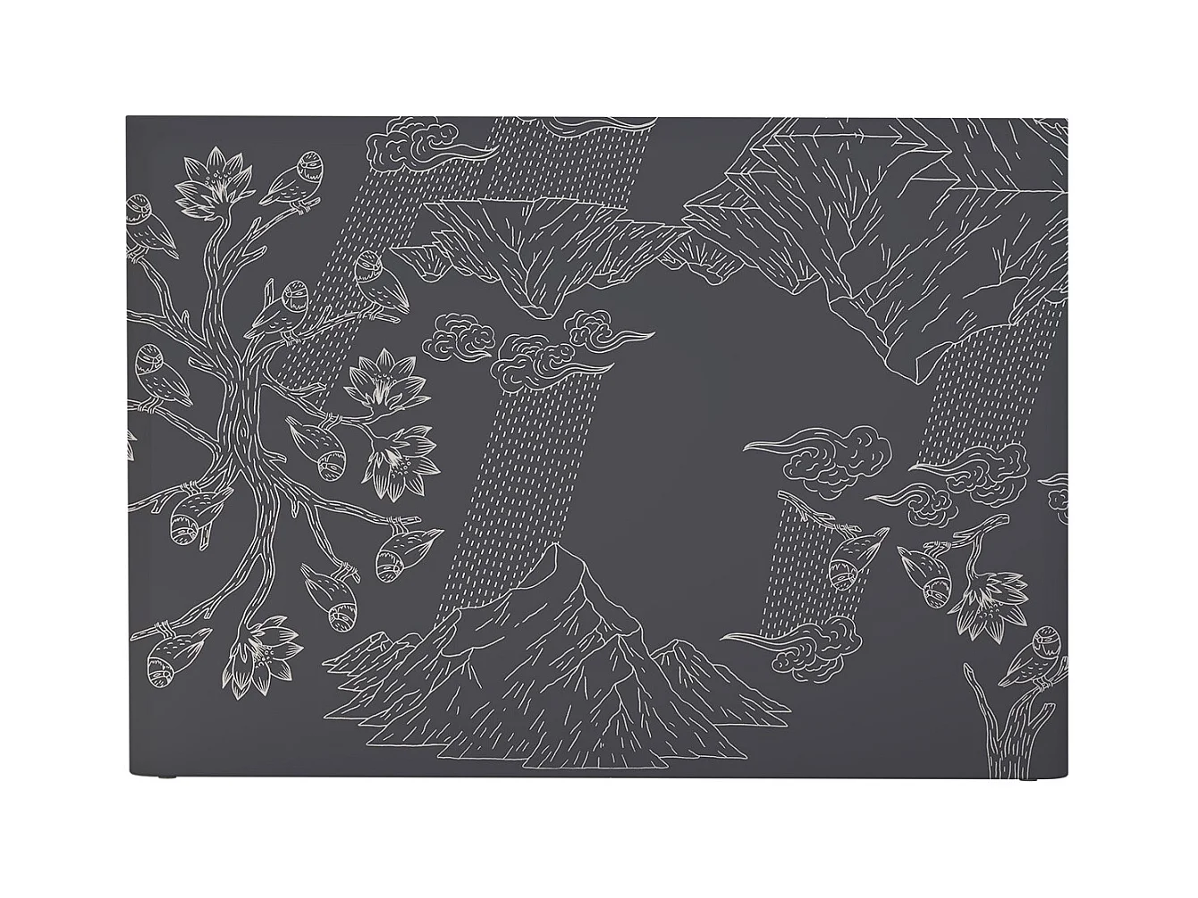 BELLECOUR LITERIE | Tête de lit déhoussable NORVEGE 140x110 cm | Coloris Gris