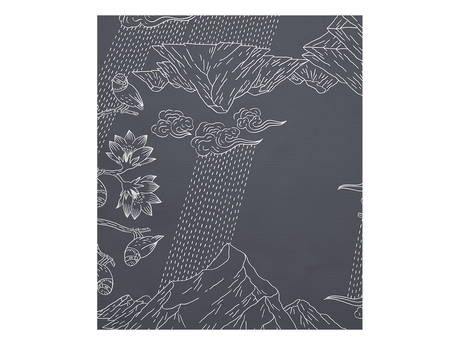 BELLECOUR LITERIE | Tête de lit déhoussable NORVEGE 140x110 cm | Coloris Gris