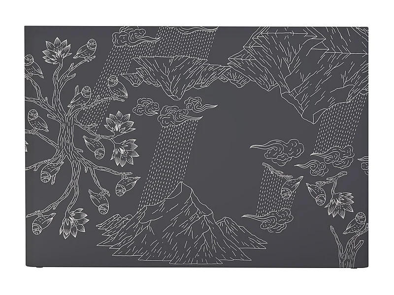 BELLECOUR LITERIE | Tête de lit déhoussable NORVEGE 140x110 cm | Coloris Gris